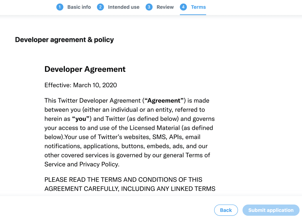 いまさらですが、TwitterのAPI利用申請をしてみた(申請編)